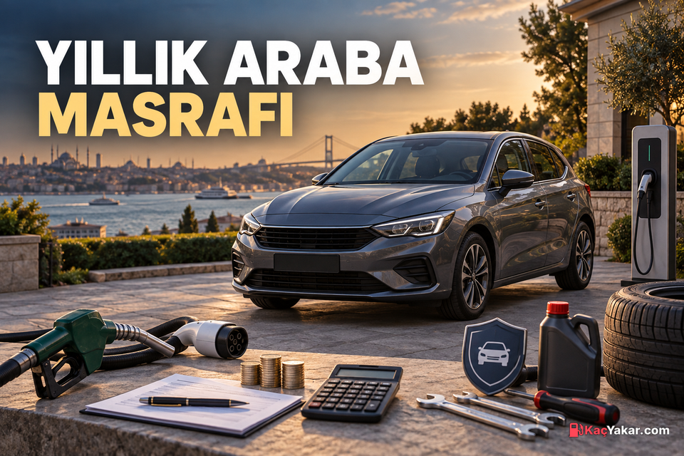 Bir Arabanın Yıllık Masrafı Ne Kadar? 2026 MTV, Sigorta, Bakım ve Yakıt Hesabı