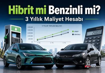 Hibrit mi Benzinli mi: 3 Yıllık Maliyet Hesabı