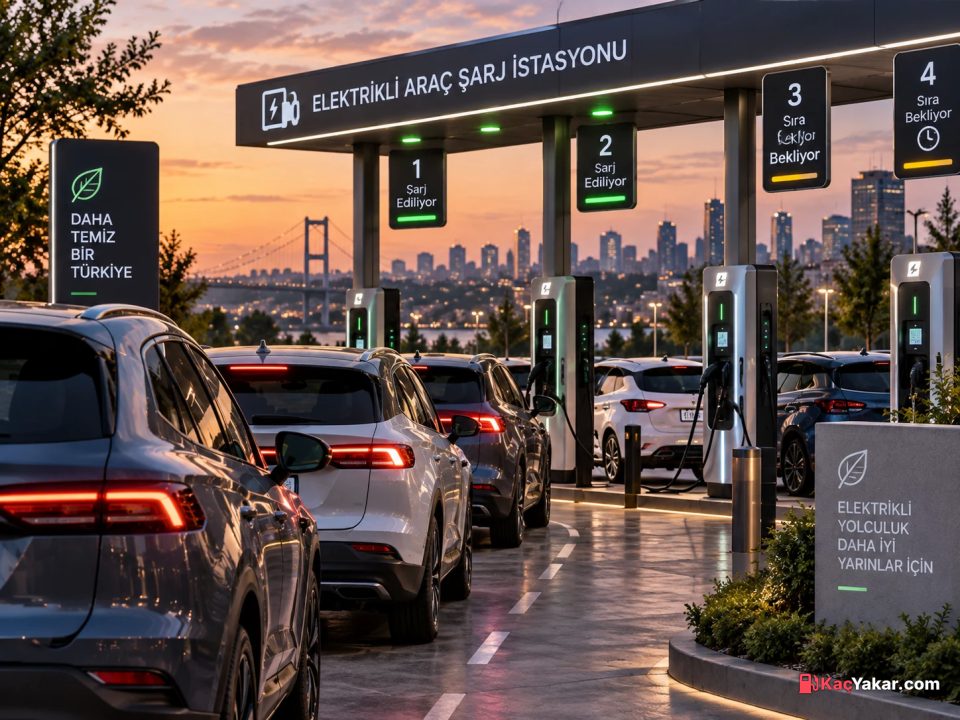 Türkiye'de elektrikli araç ve şarj istasyonu sayısı 2026